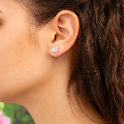 Ohrstecker Franca aus 925er Silber – Rhodiniert – Silberfarben