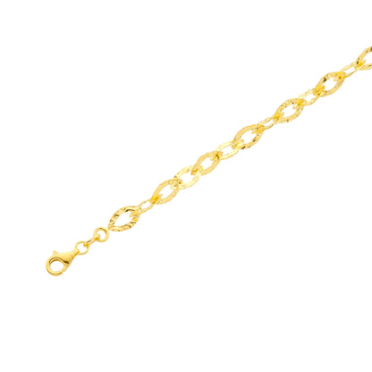 Armband aus vergoldetem 925er Silber – Goldfarben (16,5 + 1,5 cm)