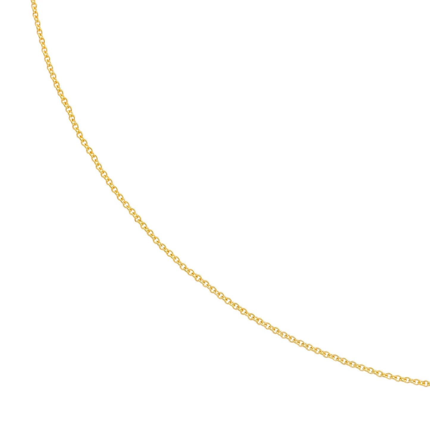 Ankerkette 0,95 mm aus 585er Gelbgold – 36 cm Länge – Goldfarben