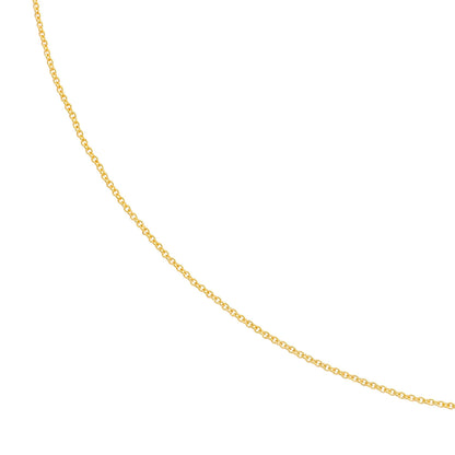 Ankerkette 0,95 mm aus 585er Gelbgold – 36 cm Länge – Goldfarben